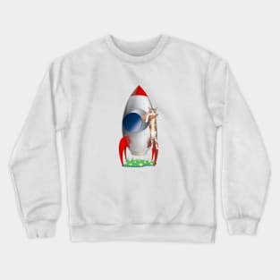 Cats Not Allowed In Rocket (Calico Kitty) Crewneck Sweatshirt